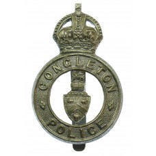 Congleton Borough Police Cap Badge - King's Crown
