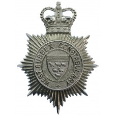 West Sussex Constabulary Helmet Plate - Queen's Crown