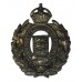 Lancashire Constabulary Small Wreath Helmet Plate - King's Crown