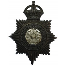 Lancashire Constabulary  Night Helmet Plate - King's Crown