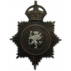 Somersetshire Constabulary Night Helmet Plate - King's Crown