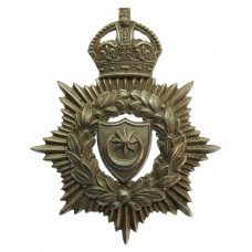 Portsmouth City Police Helmet Plate - King's Crown (Small Star)