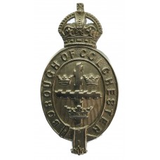 Colchester Borough Police Helmet Plate - King's Crown