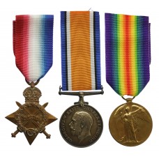 WW1 1914-15 Star Medal Trio - Cpl. G.W. Walters, Army Service Corps