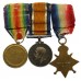 WW1 1914-15 Star Medal Trio - Reverend L.F. Harvey, Army Chaplain's Department