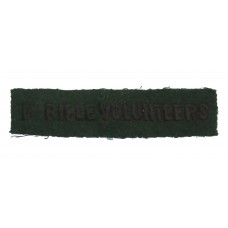 1st Rifle Volunteers Cloth Shoulder Title 