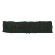 1st Rifle Volunteers Cloth Shoulder Title 