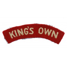 The King's Own Royal Lancaster Regiment (KING'S OWN) Cloth Shoulder Title 
