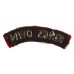 The King's Own Royal Lancaster Regiment (KING'S OWN) Cloth Shoulder Title 