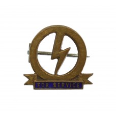 British Union of Fascists BUF 'For Service' Lightening Flash Badge