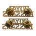 Pair of Royal Hussars (ROYAL/HUSSARS) Anodised (Staybrite) Shoulder Titles