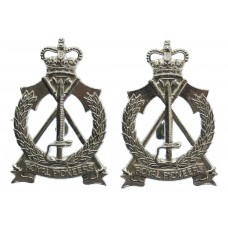 Pair of Royal Pioneer Corps Anodised (Staybrite) Collar Badges