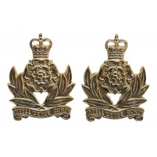 Pair of Intelligence Corps Anodised (Staybrite) Collar Badges