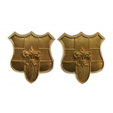 Pair of Loyal North Lancashire Regiment Collar Badges