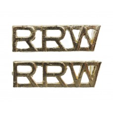 Pair of Royal Regiment of Wales (RRW) Anodised (Staybrite) Should