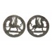 Pair of Royal Regiment of Wales Anodised (Staybrite) Collar Badges 