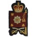 Irish Guards Warrant Officer Class 2 W.O.II Bullion Sleeve Badge - Queen's Crown