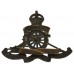 Royal Artillery Officer's Service Dress Cap Badge - King's Crown