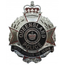 Australian Queensland Police Hat Badge - Queen's Crown