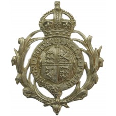 British Colonial Police Helmet Plate - King's Crown