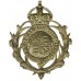 British Colonial Police Helmet Plate - King's Crown