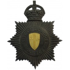 City of London Police Black Star Helmet Plate - King's Crown