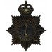 City of London Police Black Star Helmet Plate - King's Crown