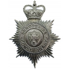 Shropshire Constabulary Helmet Plate - Queen's Crown