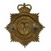 West Suffolk Constabulary Small Star Night Helmet Plate - Queen's Crown