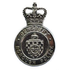 Dewsbury Borough Police Cap Badge - Queen's Crown