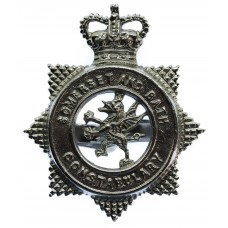 Somerset and Bath Constabulary Cap Badge - Queen's Crown