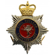 Civil Nuclear Constabulary Enamelled Helmet Plate - Queen's Crown