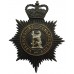 Warwickshire Constabulary Night Helmet Plate - Queen's Crown