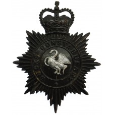 Buckinghamshire Constabulary Night Helmet Plate - Queen's Crown