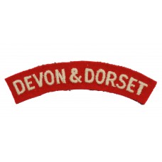 Devonshire and Dorset Regiment (DEVON & DORSET) Cloth Shoulde