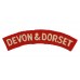 Devonshire and Dorset Regiment (DEVON & DORSET) Cloth Shoulder Title