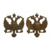 Pair of 1st King's Dragoon Guards Collar Badges