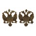Pair of 1st King's Dragoon Guards Collar Badges