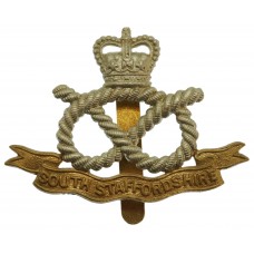 South Staffordshire Regiment Bi-Metal Cap Badge - Queen's Crown