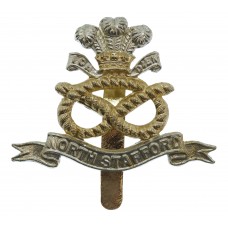 North Staffordshire Regiment Anodised (Staybrite) Cap Badge