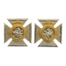 Pair of Duke of Edinburgh's Royal Regiment Officer's Silvered &am
