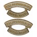 Pair of Duke of Edinburgh's Royal Regiment (DUKE OF EDINBURGH'S/ROYAL REGT.) Anodised (Staybrite) Shoulder Titles