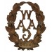 Women's Army Auxiliary Corps (W.A.A.C.) Numbered Cap Badge