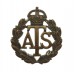 Auxiliary Territorial Service (A.T.S.) Officer's Service Dress Collar Badge - King's Crown