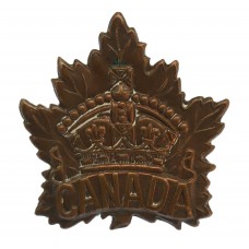 Canadian Canada WW1 General Service Cap Badge (BIRKS 1915)