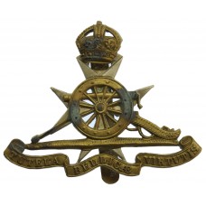 Royal Malta Artillery Cap Badge - King's Crown