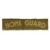 Home Guard (HOME GUARD) WW2 Painted Cloth Shoulder Title