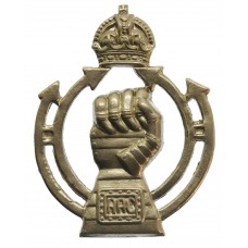 Royal Armoured Corps (R.A.C.) Cap Badge - King's Crown