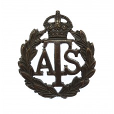 Auxiliary Territorial Service (A.T.S.) Officer's Service Dress Collar Badge - King's Crown