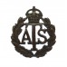 Auxiliary Territorial Service (A.T.S.) Officer's Service Dress Collar Badge - King's Crown